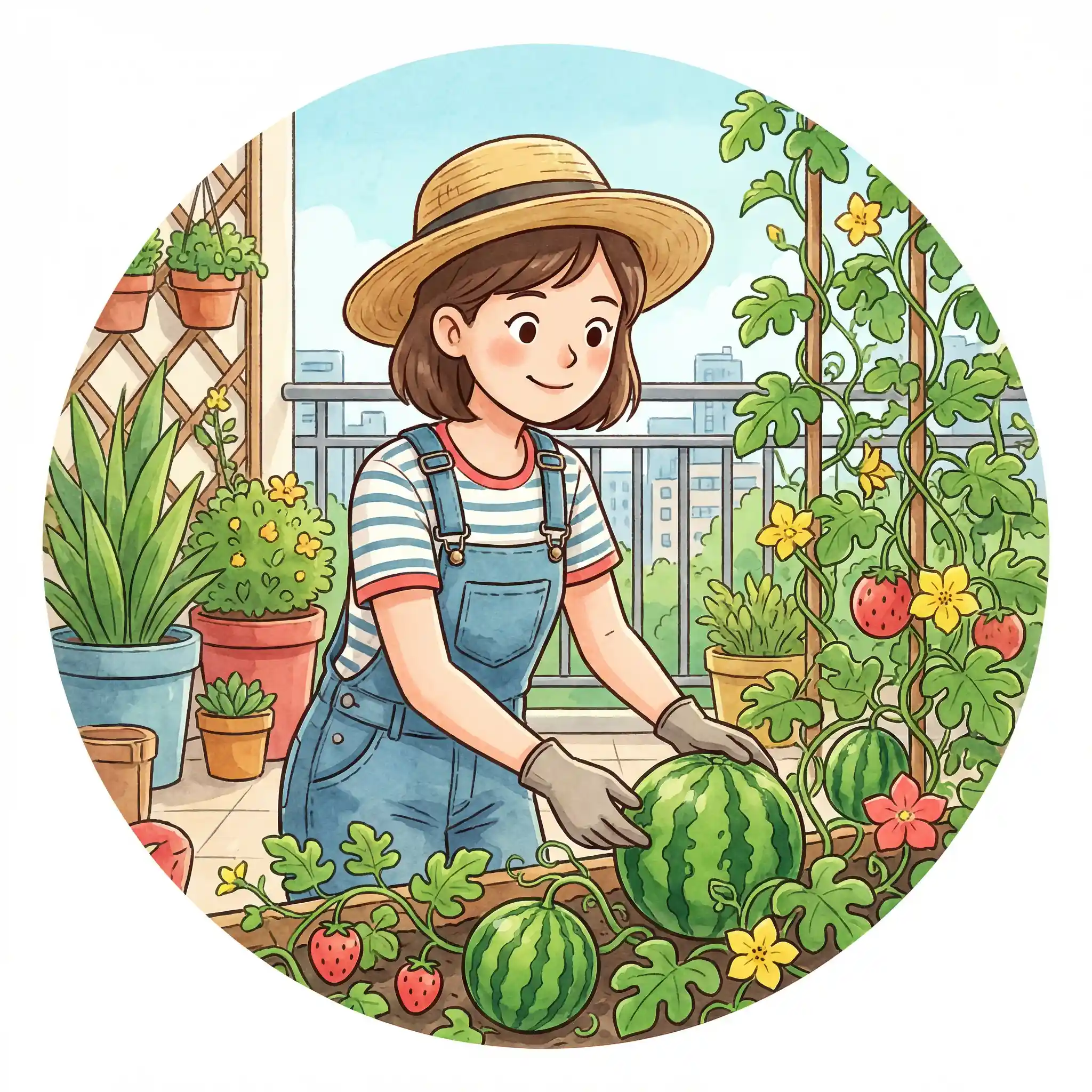 阳台种瓜小能手